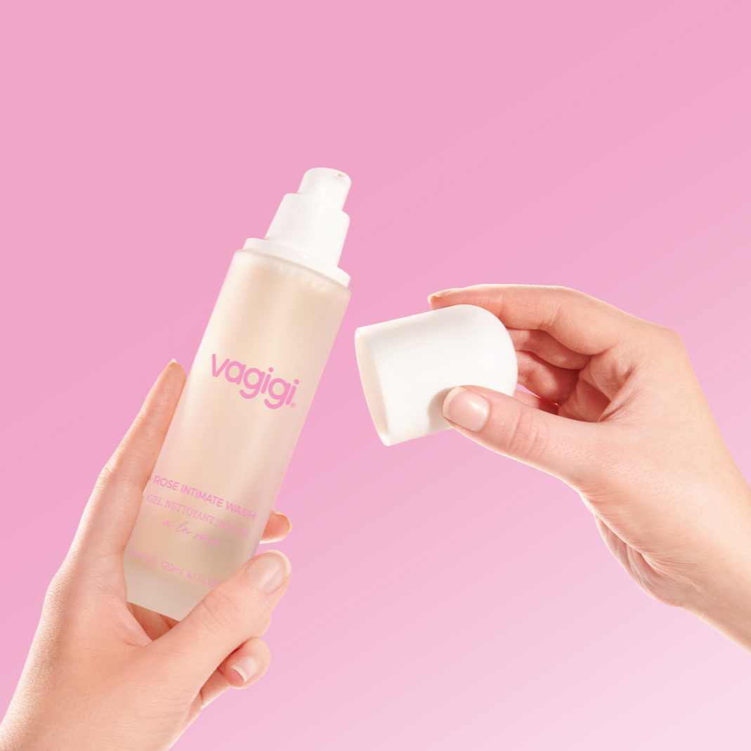 Vagigi Rose Intimate Wash ingredients — 100% natural botanical feminine wash